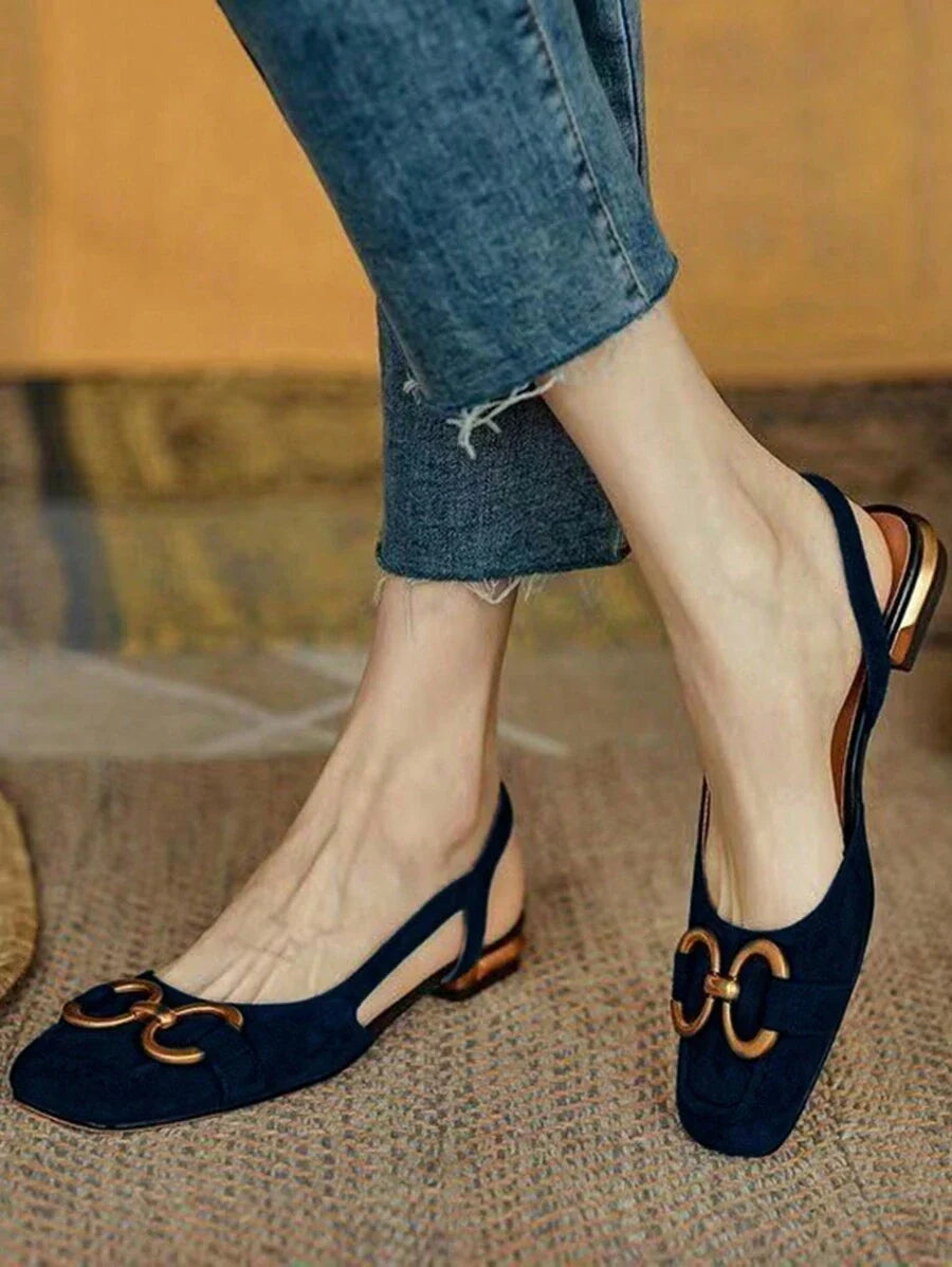 Giày bệt hở mũi nữ