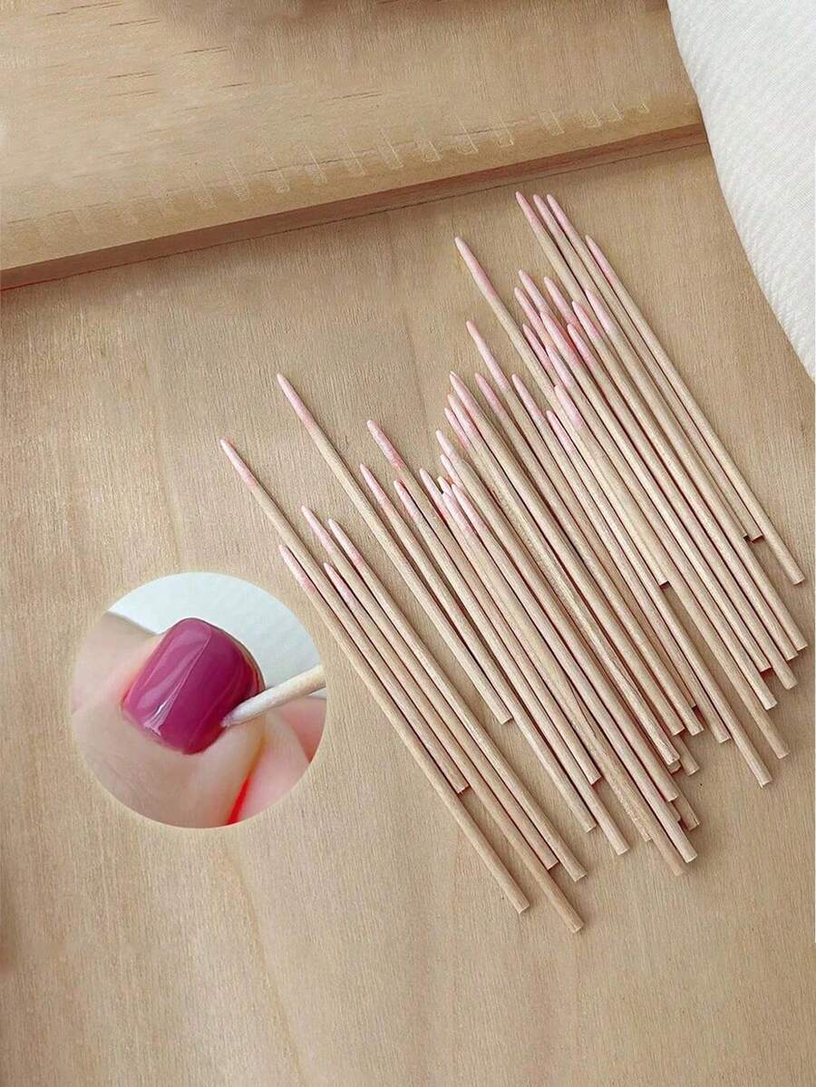 Que tăm bông gỗ làm móng 10cm