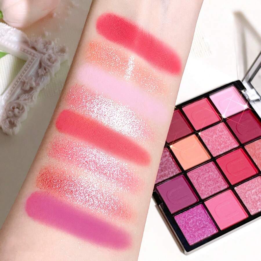 Bảng phấn mắt 16 màu nhũ lì