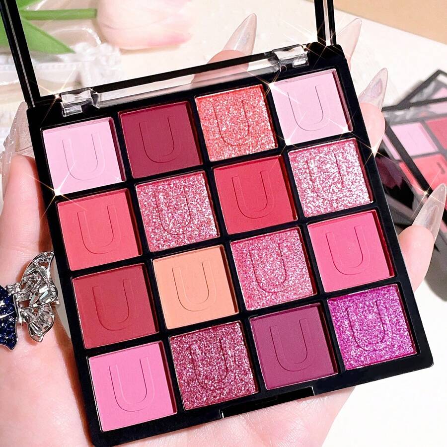 Bảng phấn mắt 16 màu nhũ lì