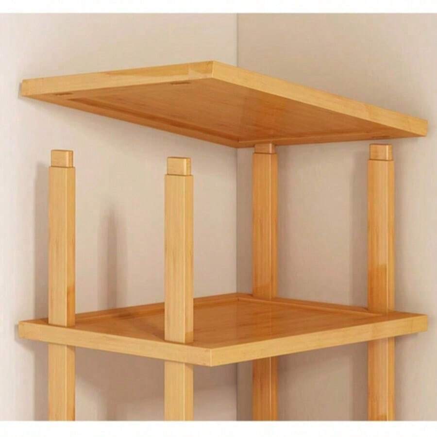 Kệ giày đứng tre và gỗ