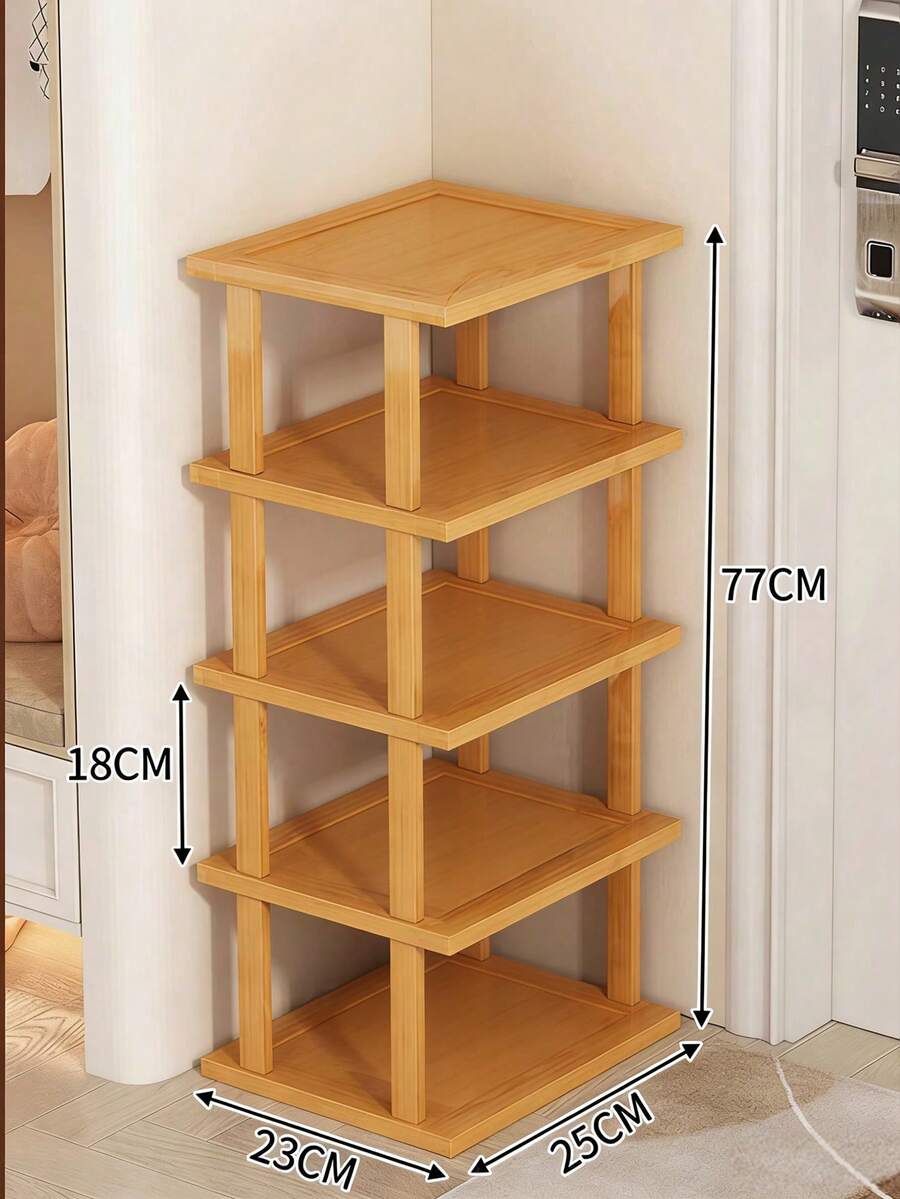 Kệ giày đứng tre và gỗ
