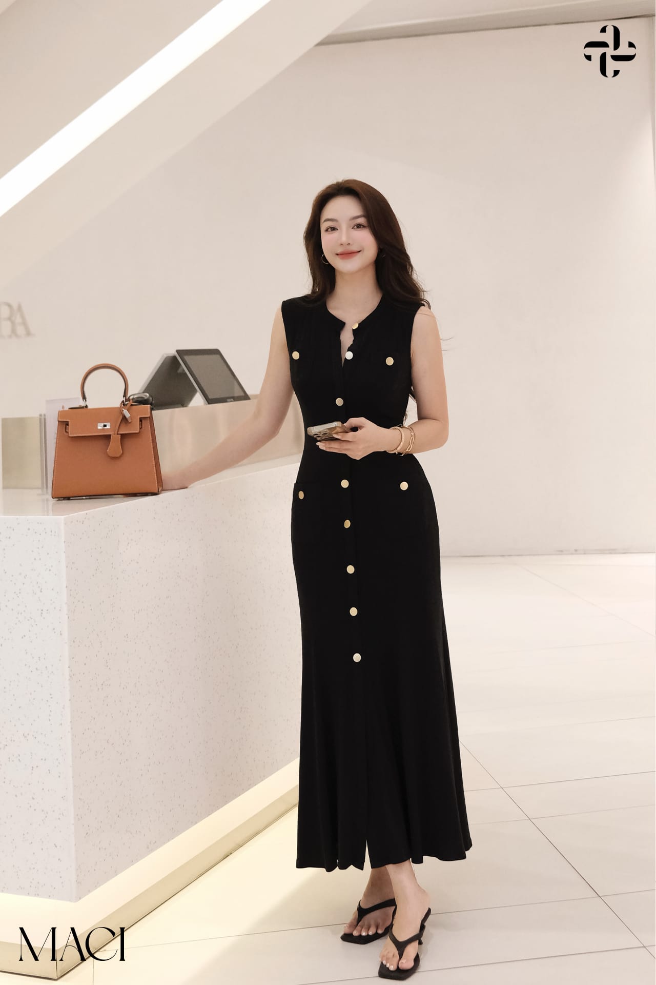 Váy Thun Tăm Cotton Co Dãn MACI by MKC MCVVADE0118 Thời Trang Nữ Thiết Kế Độc Quyền