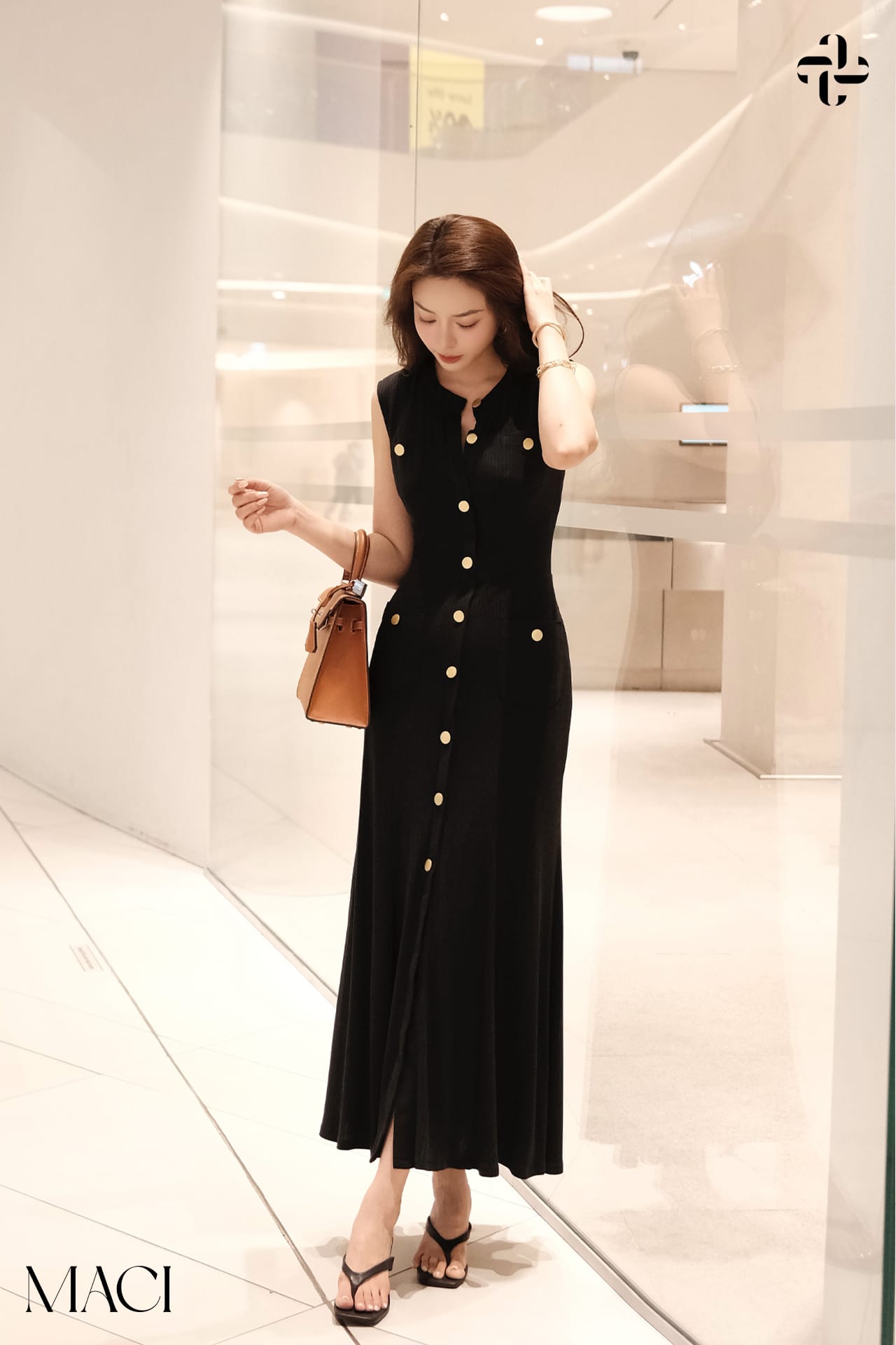 Váy Thun Tăm Cotton Co Dãn MACI by MKC MCVVADE0118 Thời Trang Nữ Thiết Kế Độc Quyền