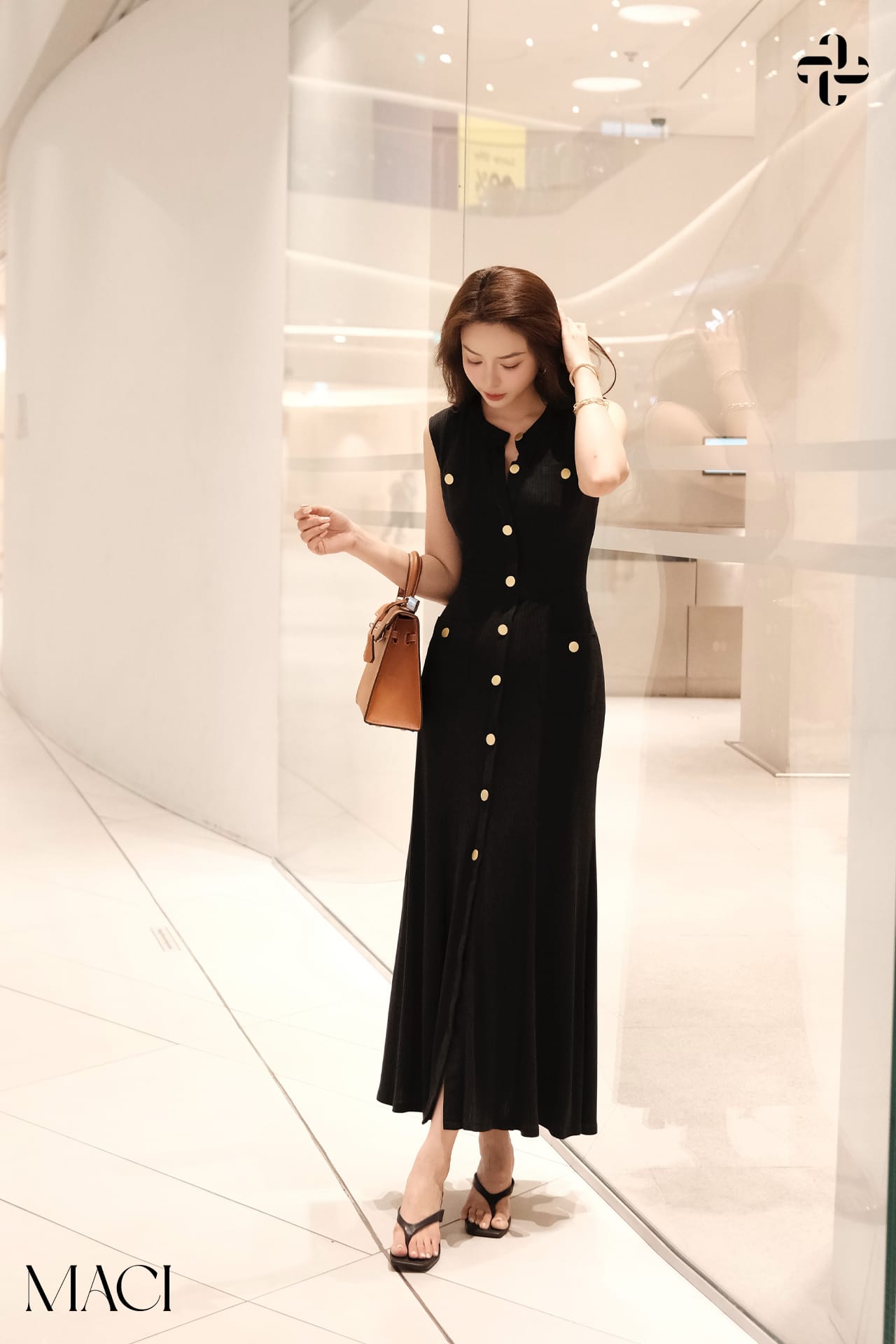 Váy Thun Tăm Cotton Co Dãn MACI by MKC MCVVADE0118 Thời Trang Nữ Thiết Kế Độc Quyền